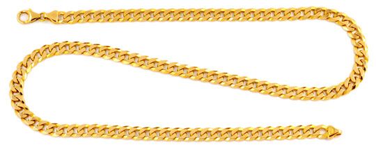Foto 1 - Massive Flachpanzer Goldkette, 14K Gelbgold, K2024