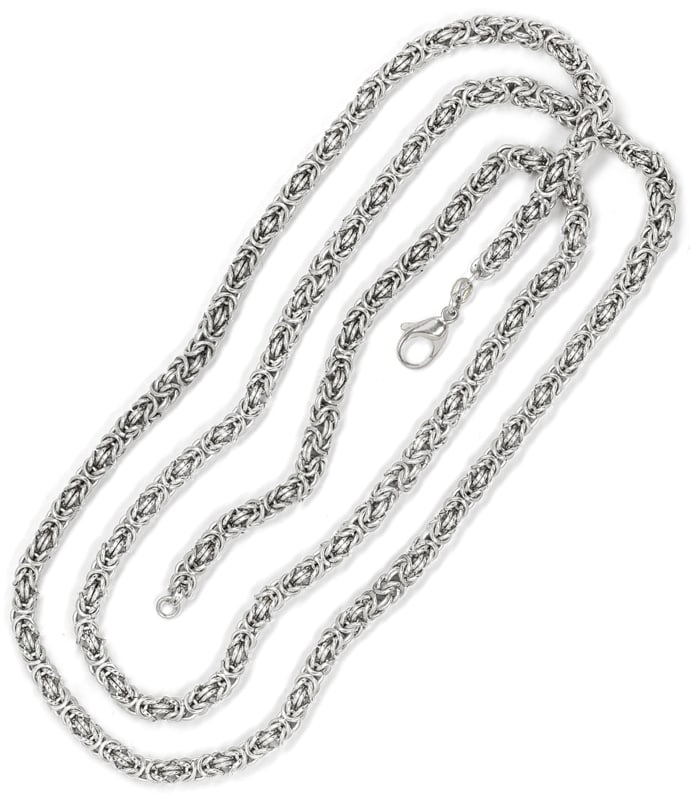 Foto 2 - Königskette 90cm lang mit doppelreihigem Armand, Silber, R9837
