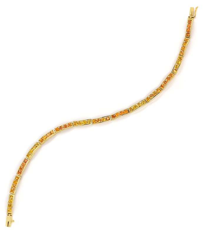 Foto 3 - Goldarmband mit Citrine in Gelb und Orange 14K Gelbgold, S1332