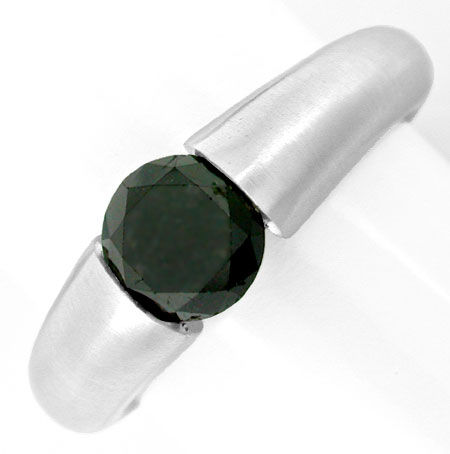 Foto 2 - Brillant-Spann Ring Schwarzer Diamant 1,33ct, S6648